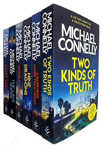 Michael Connelly Harry Bosch Series 6 Books Collection Set (Two Kinds of Truth, A Darkness More Than Night, Nine Dragons, Angels Flight, The Late Show, Lost Light)