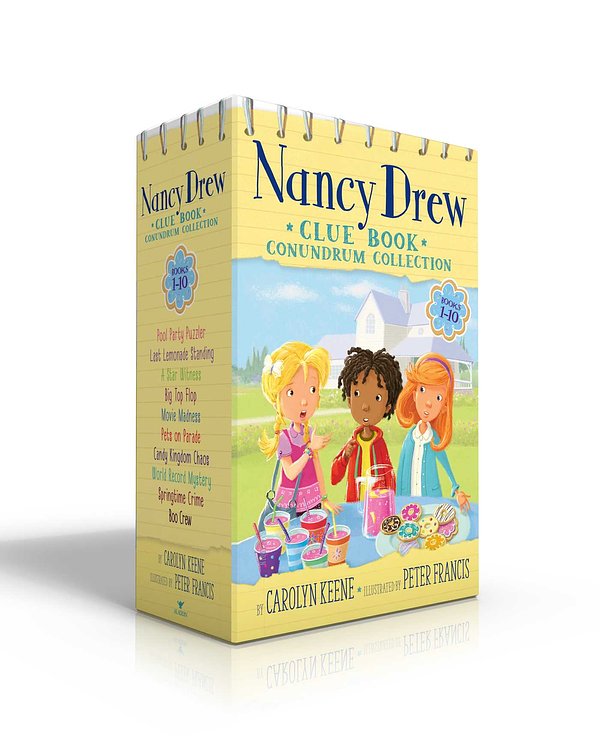 Cover Art for 9781534461505, Nancy Drew Clue Book Conundrum Collection: Pool Party Puzzler; Last Lemonade Standing; A Star Witness; Big Top Flop; Movie Madness; Pets on Parade; ... Record Mystery; Springtime Crime; Boo Crew by Carolyn Keene