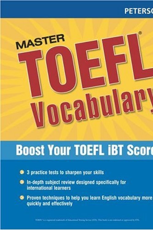 Cover Art for 9780768923285, Master the TOEFL Vocabulary, 1st ed (Peterson's Master the TOEFL Vocabulary) by Unknown