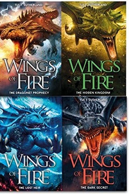 Cover Art for 9788729200642, Wings of Fire Collection Tui T. Sutherland 4 Books Set (The lost heir, The hidden kingdom, The dragonet Prophecy, The Dark Secret) by Tui T. Sutherland