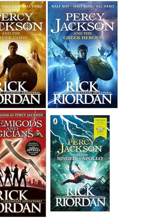 Cover Art for 9789123962891, Rick Riordan Collection 4 Books Set (Percy Jackson and the Greek Gods, Percy Jackson and the Greek Heroes, Demigods & Magicians [Hardcover], Percy Jackson and the Singer of Apollo) by Rick Riordan