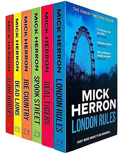 Cover Art for 9781529375480, Slough House Thriller Series Books 1 - 6 Collection Box Set by Mick Herron (Slow Horses, Dead Lions, Real Tigers, Spook Street, London Rules & Joe Country) by Mick Herron