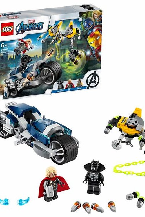 Cover Art for 5702016618044, Avengers Speeder Bike Attack Set 76142 by LEGO