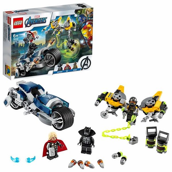 Cover Art for 5702016618044, Avengers Speeder Bike Attack Set 76142 by LEGO