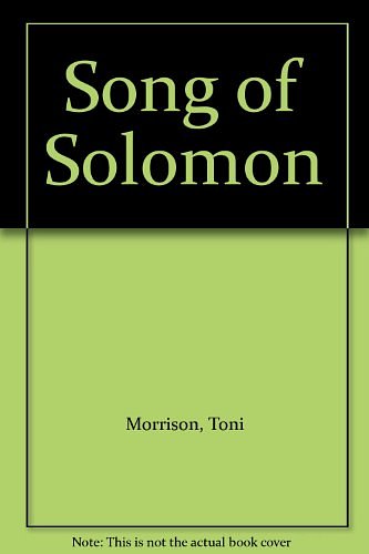 Cover Art for 9780822012085, Song of Solomon by Toni Morrison