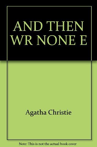 Cover Art for 9780671481599, And Then There Were None by Agatha Christie