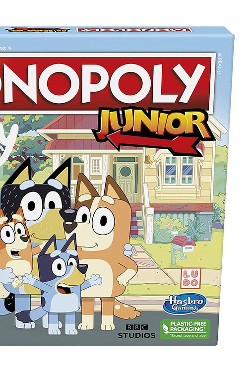 Cover Art for 0195166174679, Monopoly Junior: Bluey Edition Board Game for Kids Ages 5+, Play as Bluey, Bingo, Mum, and Dad, Features Artwork from The Animated Series by Unknown