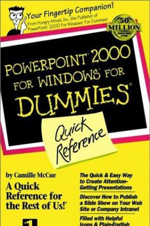 Cover Art for 9780764504518, PowerPoint 2000 for Windows for Dummies Quick Reference by Camille McCue