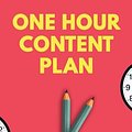 Cover Art for 9781974415700, The One Hour Content Plan by Meera Kothand