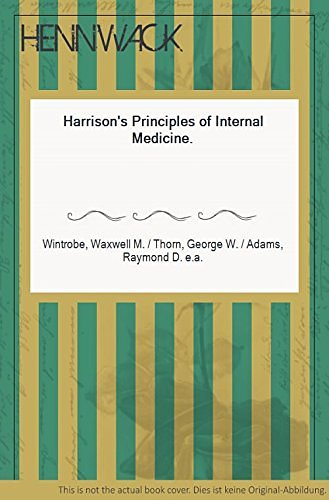 Cover Art for 9780070711341, Harrison's Principles of Internal Medicine by Tinsley Randolph Harrison