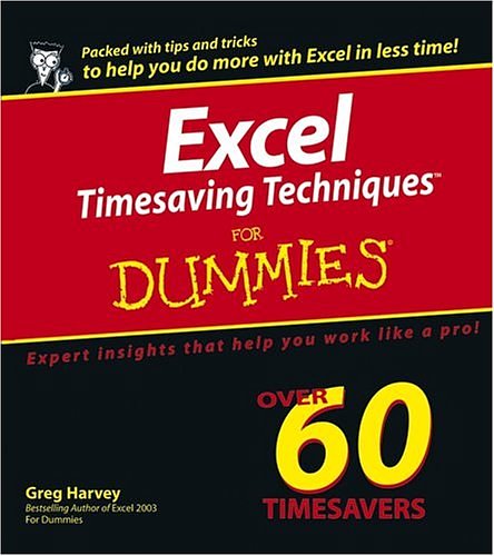 Cover Art for 9780764574276, Excel Timesaving Techniques For Dummies by Greg Harvey