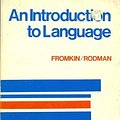 Cover Art for 9780030919954, An Introduction to Language by Victoria Fromkin