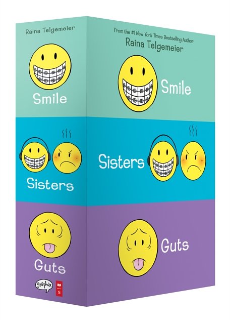 Cover Art for 9781338599459, Smile, Sisters, and Guts: The Box Set by Raina Telgemeier