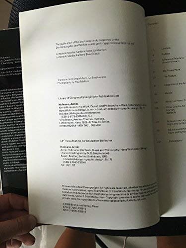 Cover Art for 9780817623395, Armin Hofmann : his work, quest, and philosophy = Werk, Erkundung, Lehre by Armin Hofmann