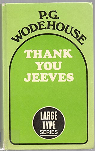 Cover Art for 9780860090427, Thank You, Jeeves by P. G. Wodehouse