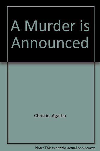 Cover Art for 9780002237772, A Murder is Announced by Agatha Christie