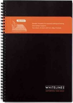 Cover Art for 9789186411732, Whitelines Wire A4 Squared Notebook, Black by Whitelines