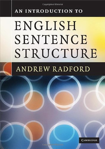 Cover Art for 9780521516938, An Introduction to English Sentence Structure by Andrew Radford