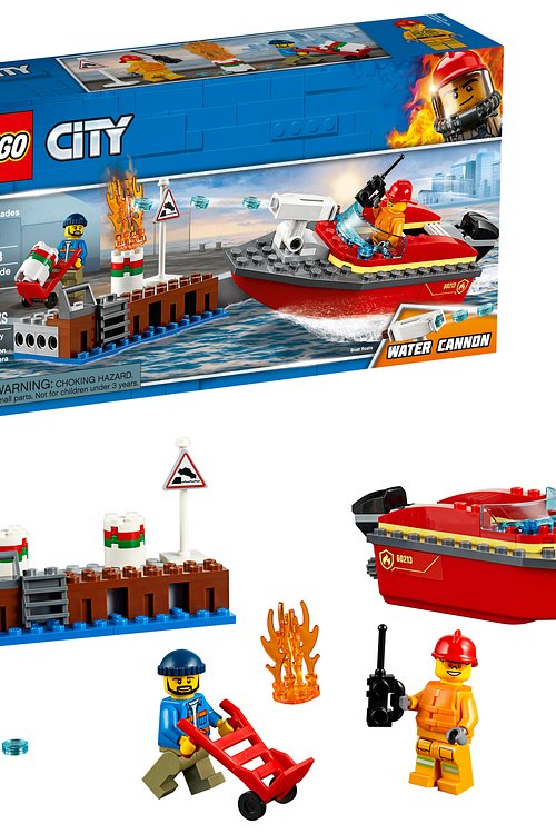 Cover Art for 0673419303019, Dock Side Fire Set 60213 by Lego