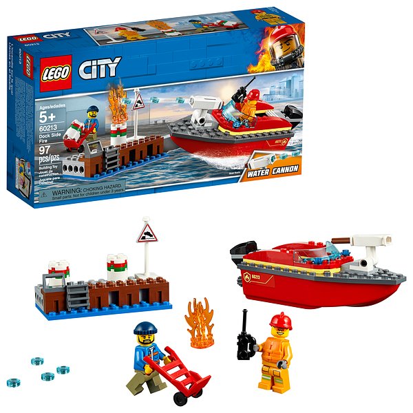 Cover Art for 0673419303019, Dock Side Fire Set 60213 by Lego