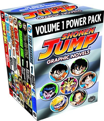 Cover Art for 9781591162117, Shonen Jump Graphic Novels Power Pack, Vol. 1 (Contains Volume I of Dragon Ball, Dragon Ball Z, Naruto, One Piece, Shaman King, Yu-Gi-Oh!, and YuYu Hakusho) by Shonen Jump, Akira Toriyama, Masashi Kishimoto, Eiichiro Oda, Hiroyuki Takei, Kazuki Takahashi