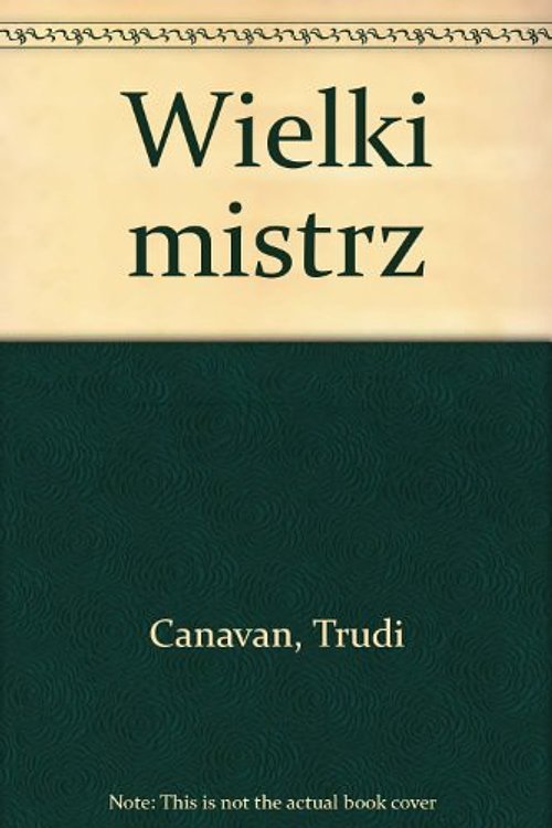 Cover Art for 9788392579687, Wielki mistrz by Trudi Canavan