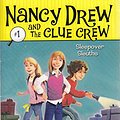 Cover Art for 9780545000901, 'SLEEPOVER SLEUTHS (NANCY DREW AND THE CLUE CREW, NO 1)' by Carolyn Keene, Macky Pamintuan