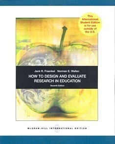 Cover Art for 9780071311021, How to Design and Evaluate Research in Education by Jack R. Fraenkel