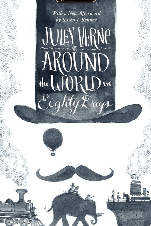 Cover Art for 9780451474285, Around the World in Eighty Days by Jules Verne