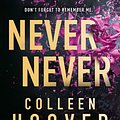 Cover Art for 9780008620493, Never Never by Colleen Hoover