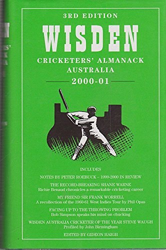 Cover Art for 9781876719333, Wisden Cricketers' Almanack Australia 2000 by Gideon Haigh