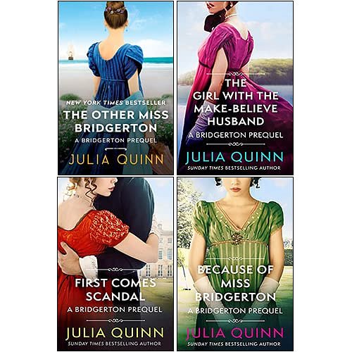 2 editions of Julia Quinn Collection 4 Books Set(First Comes Scandal, Because of Miss Bridgerton, The Girl with the Make-Believe Husband, The Other Miss Bridgerton) by Julia Quinn