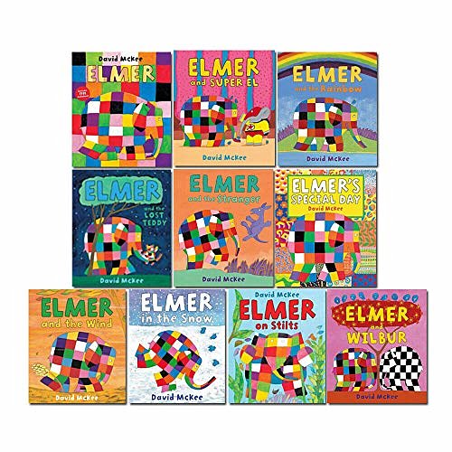 Cover Art for 9781783448463, Elmer 10 book Collection Set - Children Picture Flats illustrated Elephant Pack by David McKee by David McKee