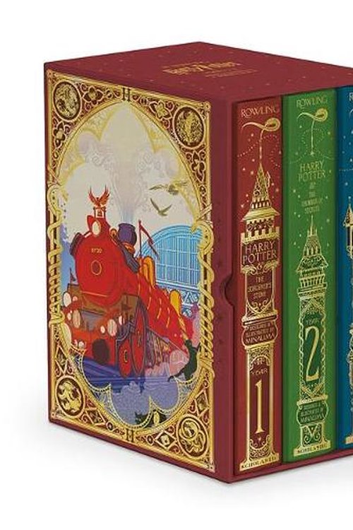 Cover Art for 9781546130192, Harry Potter Books 1-3 Boxed Set (MinaLima Editions) by Rowling, J. K.
