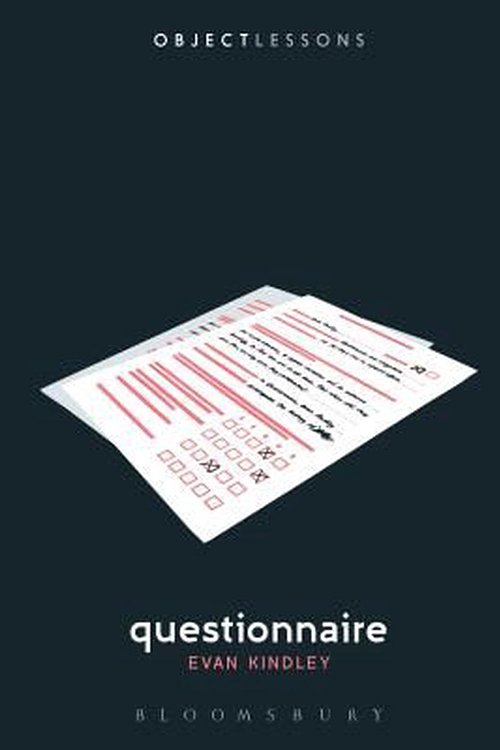 Cover Art for 9781501314773, QuestionnaireObject Lessons by Evan Kindley