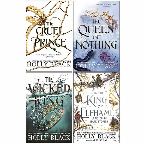 10 editions of The Folk of the Air Series 4 Books Collection Set By Holly Black (The Cruel Prince, The Queen of Nothing, The Wicked King, [Hardcover] How the King of Elfhame) by Holly Black