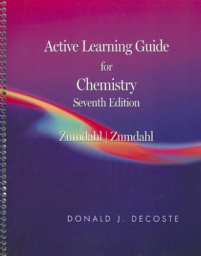 Cover Art for 9780618528479, Active Learning Guide: By Don Decoste, University Of Illinois At Urbana-champaign: Used with ...Zumdahl-Chemistry by Steven S. Zumdahl, Susan A. Zumdahl