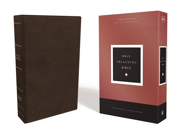Cover Art for 9780785222668, NKJV, Preaching Bible, Premium Calfskin Leather, Brown, Comfort Print by Thomas Nelson