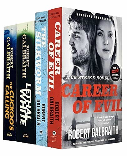 Cover Art for 9789124087425, Cormoran Strike Series 4 Books Collection Set By Robert Galbraith (The Cuckoo's Calling, The Silkworm, Career of Evil, Lethal White) by Robert Galbraith