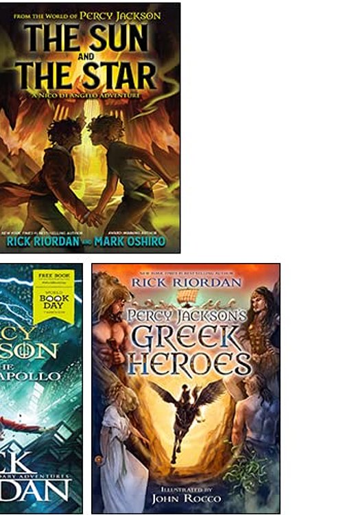 Cover Art for 9789124232702, Rick Riordan 3 Books Collection Set (Percy Jackson's Greek Heroes, Percy Jackson and the Singer of Apollo: World Book Day 2019, The Sun and the Star) by Rick Riordan