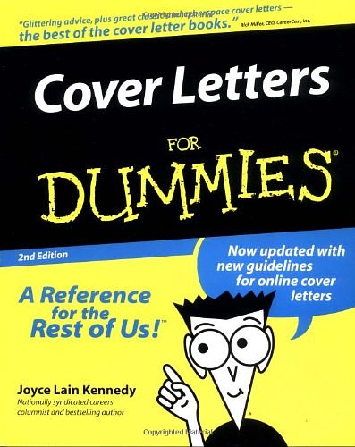 Cover Art for 9780764552243, Cover Letters for Dummies by Joyce Lain Kennedy