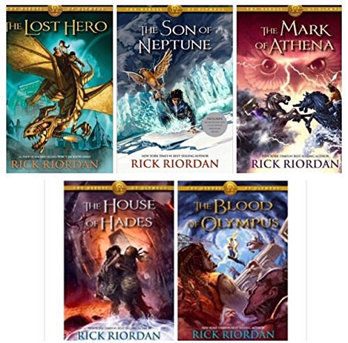 Heroes of Olympus Collection 5 Books Set (The Lost Hero The Son of Neptune The Mark of Athena, The Demigod Diaries, The House of Hades)