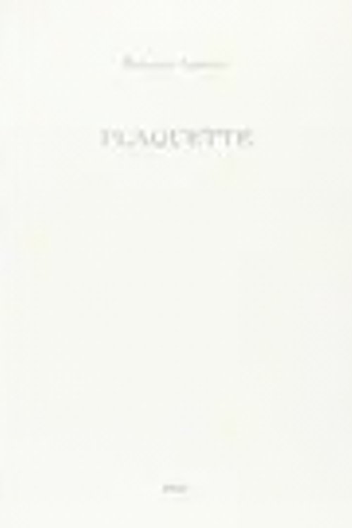 Cover Art for 9788875362935, Plaquette by Roberto Agostini