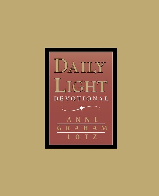 Cover Art for 9780849954061, Daily Light - Burgundy by Anne Graham Lotz