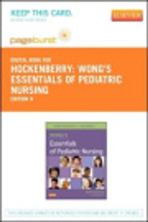 Cover Art for 9781455743308, Wong's Essentials of Pediatric Nursing - Pageburst Digital Book (Retail Access Card) by Marilyn J Hockenberry