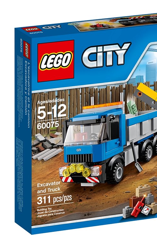 Cover Art for 5702015349864, Excavator and Truck Set 60075 by Lego