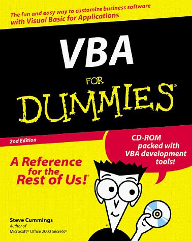 Cover Art for 9780764505676, VBA For Dummies (For Dummies Series) by Steve Cummings