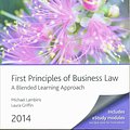 Cover Art for 9781922215550, First Principles of Business Law 2014 by Michael Lambiris, Laura Griffin