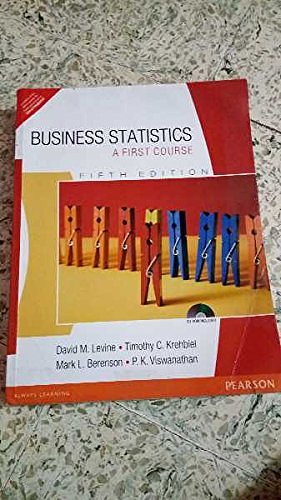 Cover Art for 9788131731574, Business Statistics by David M. Levine