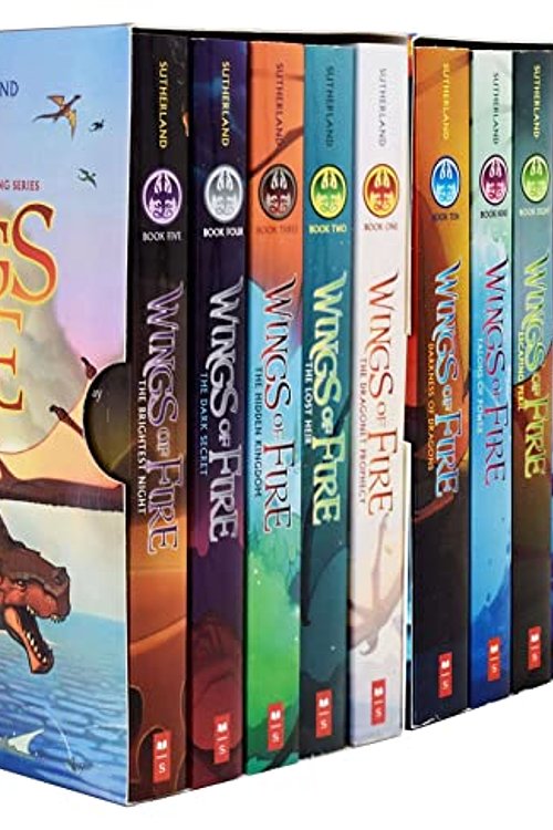 Cover Art for 9789124370329, Wings of Fire Series 1-10 Books Collection Set (The Brightest Night, The Dark Secret, The Hidden Kingdom, The Lost Hair, The Dragonet Prophecy & More) by Tui T. Sutherland